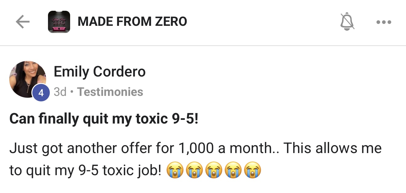 Testimonial from Emily Cordero